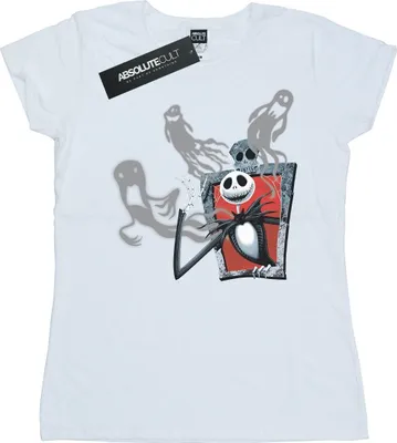 Produktbild von Disney - "Nightmare Before Christmas Ghosts Of Jack" T-Shirt für Damen BI35612 (XXL) (Weiß)
