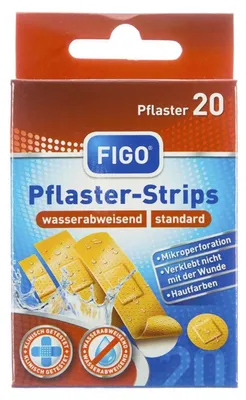 Produktbild von FIGO Wundverband Strips 20er in 4 Größen sortiert