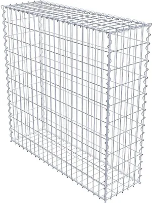 Produktbild von Gabione 100 cm x 100 cm x 30 cm (L x H x T), Maschenweite 5 cm x 10 cm, Spirale
