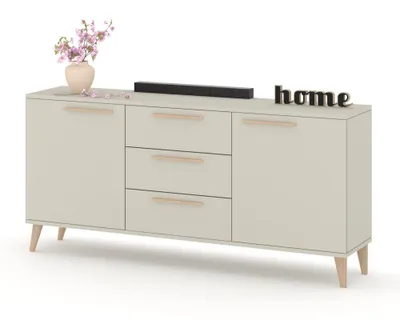 Produktbild von Kommode mit Schubladen Fernsehschrank HANA 3S Kaschmir/Kaschmir 150cm