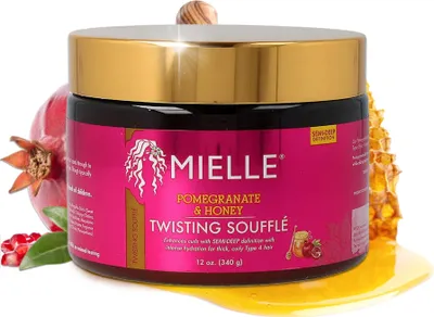 Produktbild von Haarkur Haarmaske Haarpflege von Mielle Pomegranate Honey Twisting Souffle, 1x 340g