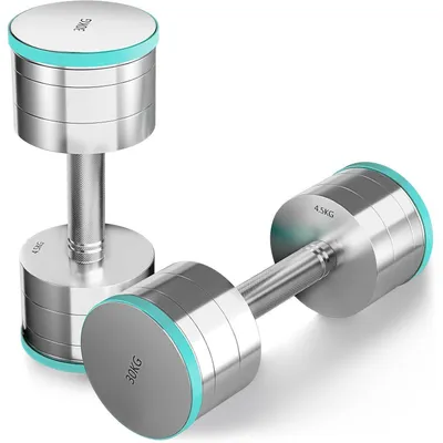 Productafbeelding van Verstelbare halterset, stalen dumbbells, 30 kg, 2 x 30 kg