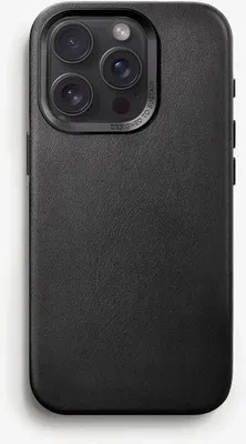 Produktbild von Woodcessories  Leather Case MagSafe iPhone 15 Pro Black