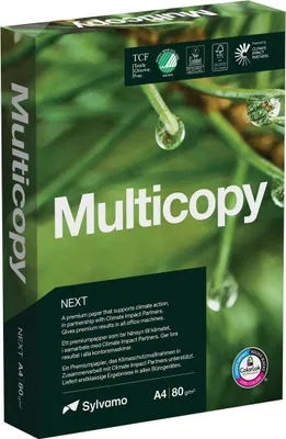 Produktbild von Multicopy - Kopierpapier Multicopy Zero 80gr A4 White | Pak ein 500 Blatt | 5 Stücke