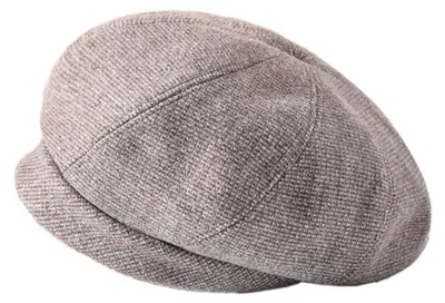 Produktbild von Baskenmütze Damen Warme Wintermütze Wollmütze Barett Herbstmütze Beret Cap Kaffee Einheitsgröße 56-58cm 70% Nylon 30% Wolle