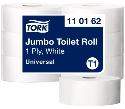 Produktbild von Tork 110162, 2500 Blätter, Weiß, 500 m, 20 cm, 9,4 cm, 26 cm