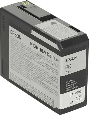Immagine prodotto di Epson T5801 - 80 ml - Nero fotografico - Originale - Cartuccia d'inchiostro - per Stylus Pro 3800, Pro 3880