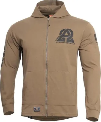 Zdjęcie produktu dla Bluza z zamkiem błyskawicznym Pentagon Agis Instructor, brązowa, rozmiar M, męska, brązowa, M