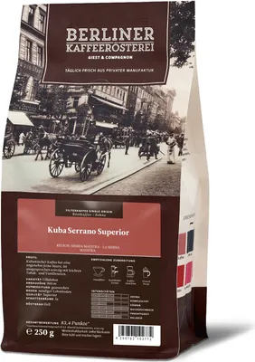 Produktbild von Berliner Kaffeerösterei - Kuba Serrano Superior (250g / Bohne)