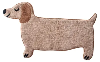 Produktbild von Badematte für Kinder Sausage Dog Badteppich Dackel ca. 80 x 47 cm