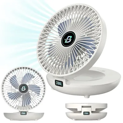 Obrázek produktu pro Mini USB ventilátor skládací do tašky 5 stupňů proudění až 10 hodin provozu kompaktní pomocník na léto