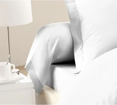 Produktbild von Kissenbezug 2er Pack, 85x185 cm, 100% Baumwolle, Weiß, 54 Fäden,