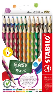 Obrázok produktu pre Ergonomické farebné ceruzky pre ľavákov – 24 kusov