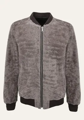 Produktbild von Wendbare leichte Shearling Felljacke Leif Camel Übergangsjacke - Größe: XL