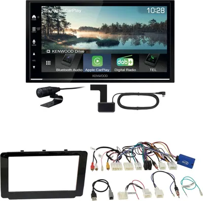 Produktbild von Kenwood DMX7722DABS Android Auto CarPlay Einbauset für Toyota Hilux 2016-2019