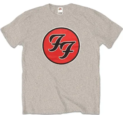 Obrázok produktu pre Detské tričko Foo Fighters: logo FF, 5–6 rokov, sivé