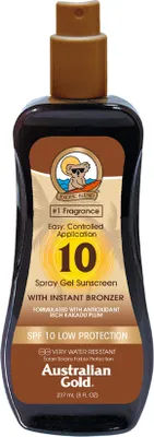 Zdjęcie produktu dla Australian Gold Spray Żel Z Bronzerem SPF10