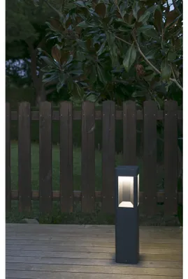 Produktbild von Faro 71199, Außensockel-/Pfostenbeleuchtung, Dunkles Grau, Aluminium, IP54, I, 8 W
