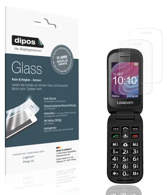 Image de 2x Protection ecrán pour Logicom Fleep XL mat Verre souple Film Protecteur 9H dipos