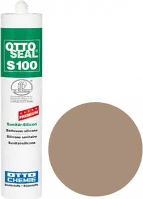 Produktbild von OTTOSEAL S100 Premium-Sanitär-Silikon 300ml C1104 mandelbraun