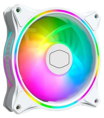 Obrázek produktu pro COOLER MASTER Cooler Master MasterFan MF120 Halo 3in1 White Edition Ventilátor do počítačové skříně 12 cm 3 ks