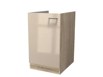 Produktbild von Spülenunterschrank ohne Arbeitsplatte - 50 cm breit - Kaschmir Glanz Sonoma Eiche – Neapel