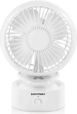 Produktbild von EASYmaxx Akku-Tischventilator - Einstellbarer Neigungswinkel - weiß