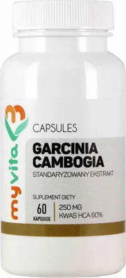 Produktbild von Garcinia Cambogia 60% HCA 250mg 60 Kapseln MyVita