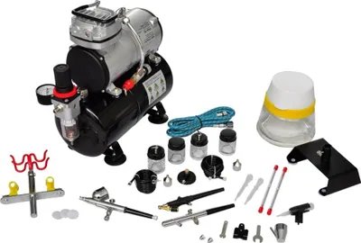 Obrázek produktu pro vidaXL Airbrush profesionální kompletní sada se 3 pistolemi