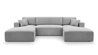 Produktbild von AX LIVING Sofa U Form mit Schlaffunktion – Catea U Cord Wohnlandschaft 364 cm