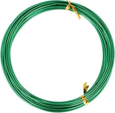 Image de Fil d'aluminium 5 m x 1,5 mm - Vert