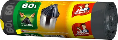 Zdjęcie produktu dla Jan Niezbedny, Worki na smieci HD Classic 60 L, 12 sztuk