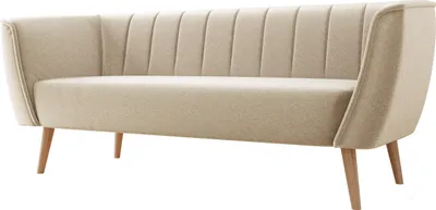 Produktbild von MIRJAN24 Sofa Pas 3, Polstersofa mit Wellenfeder, Holzfüße, Wohnzimmer Kollektion (Farbe: Paros 02)