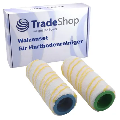 Productafbeelding van 2-in-1 microvezel rollerset, reinigingsroller, geel, wasbaar