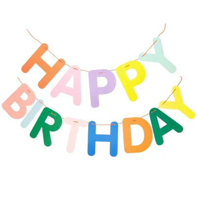 Image de Guirlande d'anniversaire multicolore 5 m