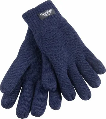 Image de Gants thermiques Result Junior pour enfants, doublés (3M 40g) (2 pièces/paquet) BC4353 (taille unique) (Bleu marine)