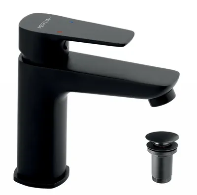 Image de Mitigeur lavabo Novaservis Metalia 58 noir avec bec 58003,5