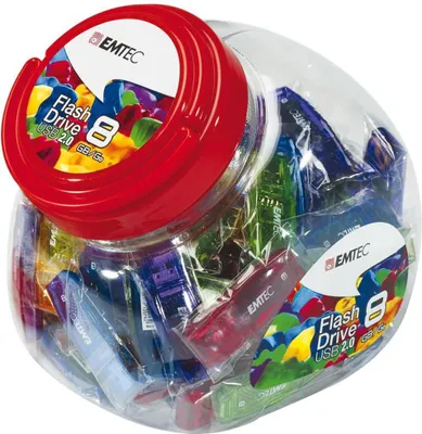 Produktbild von Emtec USB2.0 C410 32GB Candy Jar 80 pces