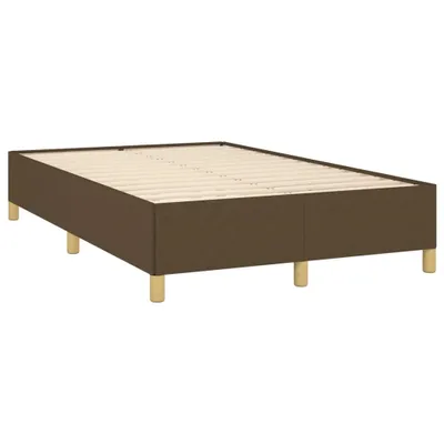 Produktbild von Bettgestell ohne Matratze Dunkelbraun 120x190 cm Stoff