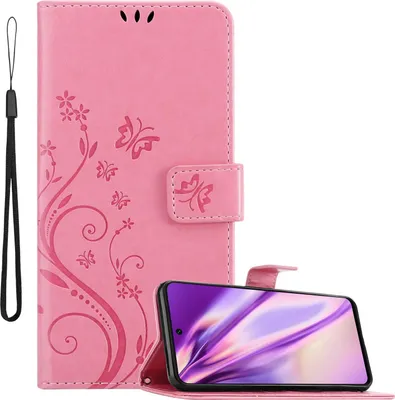 Produktbild von Cadorabo Hülle für Huawei P SMART 2021 Schutz Hülle in Rosa Schutzhülle Handy Hülle Etui Case Blumen Flower