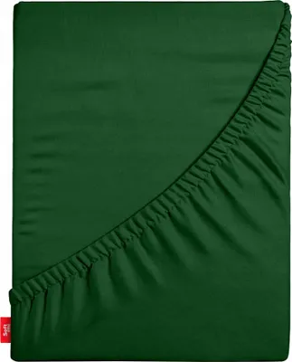 Produktbild von Softimi | Spannbettlaken 90x200 - Flaschengrün - 100% Baumwolle - hypoallergen und langlebig