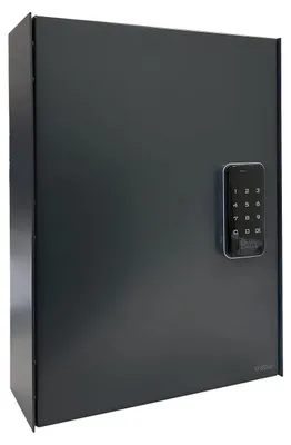 Zdjęcie produktu dla Pudełko na klucze z 44 haczykami - Zamek elektroniczny, wymiary 40x30x10 cm