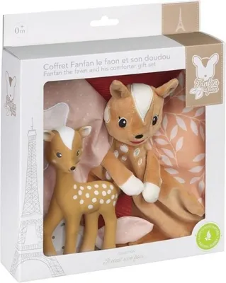 Produktbild von Sophie la Girafe Geburtsset, Fanfan Schnuffeltuch, Fanfan Spielzeug