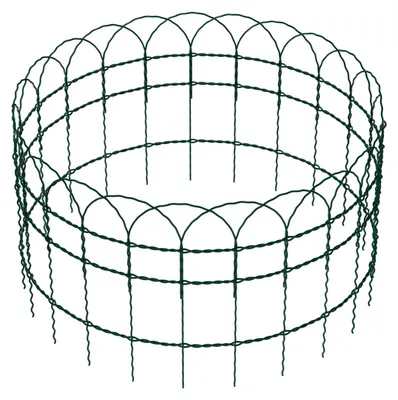 Image de Clôture de jardin grillage - Acier revêtu PVC - 10 m - 0,4 m de haut - Vert