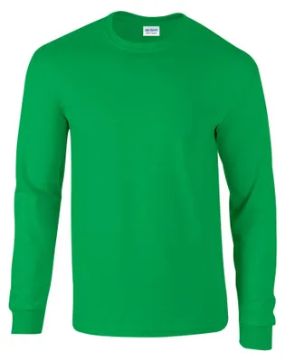 Produktbild von Gildan - T-Shirt für Herren/Damen Uni Langärmlig FK2670 (L) (Irisch-Grün)