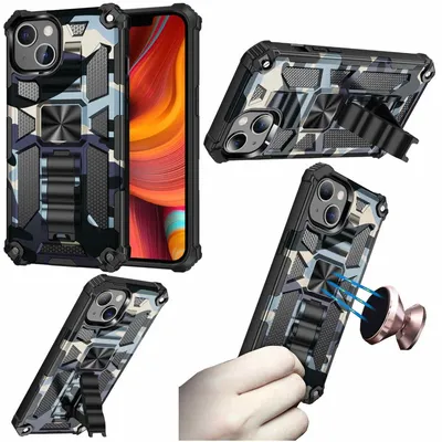 Image de Coque de téléphone portable en TPU antichoc « Camouflage » pour Apple iPhone 13 Mini, bleu marine