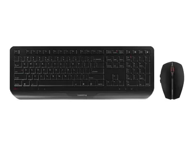 Produktbild von CHERRY GENTIX DESKTOP - Tastatur-und-Maus-Set - kabellos - 2.4 GHz - Englisch - Schwarz