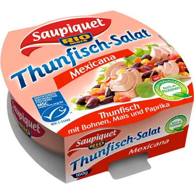 Produktbild von Saupiquet Thunfisch Salat Mexicana (1x160g Dose)