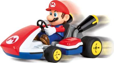 Produktbild von Carrera RC 2.4GHz Mario Kart, Mario - Závodní motokára se zvukem dálkově ovládaný (RC) model auta s elektromotorem 1:16