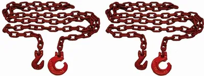 Produktbild von Joma-Tech Forstkette Spar-Set - 2m & 3m Rückekette rund 8mm mit Schling- und Parallelhaken